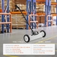 thumbnail image 3 of 45Lbs Rolling Magnetic Sweeper with Wheels, Push-Type Magnetic Pick Up Sweeper, 18-inch Large Magnet Pickup Lawn Sweeper, Magnet with Telescoping Handle, Easy Cleanup of Workshop Garage Yard, 3 of 9