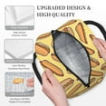 thumbnail image 3 of Pofeuu Hot Dogs Print Lunch Bag for Adult Insulated Lunch Box,Leakproof Cooler Food Lunch Containers Reusable High Capacity Lunch Tote Bags-One Size, 3 of 6