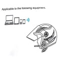 thumbnail image 3 of Compatible Bluetooth Motorcycle Headset BT5.0 Wireless Riding Headphone, 3 of 12