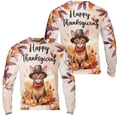 thumbnail image 3 of Happy Thanksgiving Abyssinian Welcome Thankful Fall Autumn Pumpkin All Over Print 3D Sweatshirt Unisex Merch Cat Lover Kitten Owner Gifts - 02021, 3 of 6