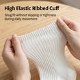 thumbnail image 4 of 12 Pairs Cute Crew Socks for Women, Neutral Casual Aesthetic Socks, 4 of 7