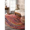 thumbnail image 3 of nuLOOM Tammara Hand Braided Runner Rug, 2' 6" x 10', Multi, 3 of 4