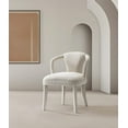 thumbnail image 2 of Manhattan Comfort Palmer Dining Armchair with Solid Wood in Ivory, 2 of 11