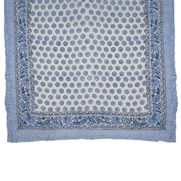 KOUBOO Unique Home Decor Cotton Quilt and Bed Spread, Blue and White