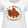 thumbnail image 4 of Inktastic I Heart My Chickens Women's Plus Size T-Shirt, 4 of 5