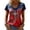 Red-1, variant on Womens 250th Anniversary Graphic Tees Summer July 4th Patriotic Tshirts Pullover Cute Holiday Festival Outfits Blue, XL