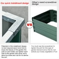 thumbnail image 3 of KING BIRD Raised Garden Bed 6x3x1ft Galvanized Steel Metal Outdoor Garden Planter Box Kit Green, 3 of 5
