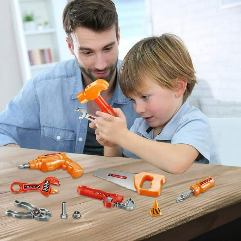 Toddler Tool Set Kids Tool Set with Electric Toy Drill Tool Box