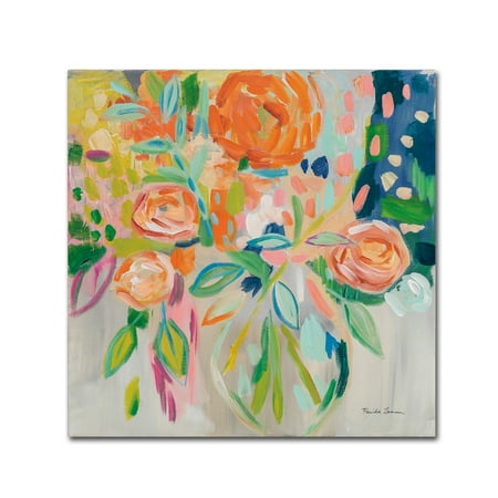 Trademark Fine Art 'Summer Orange Floral' Canvas Art by Farida Zaman