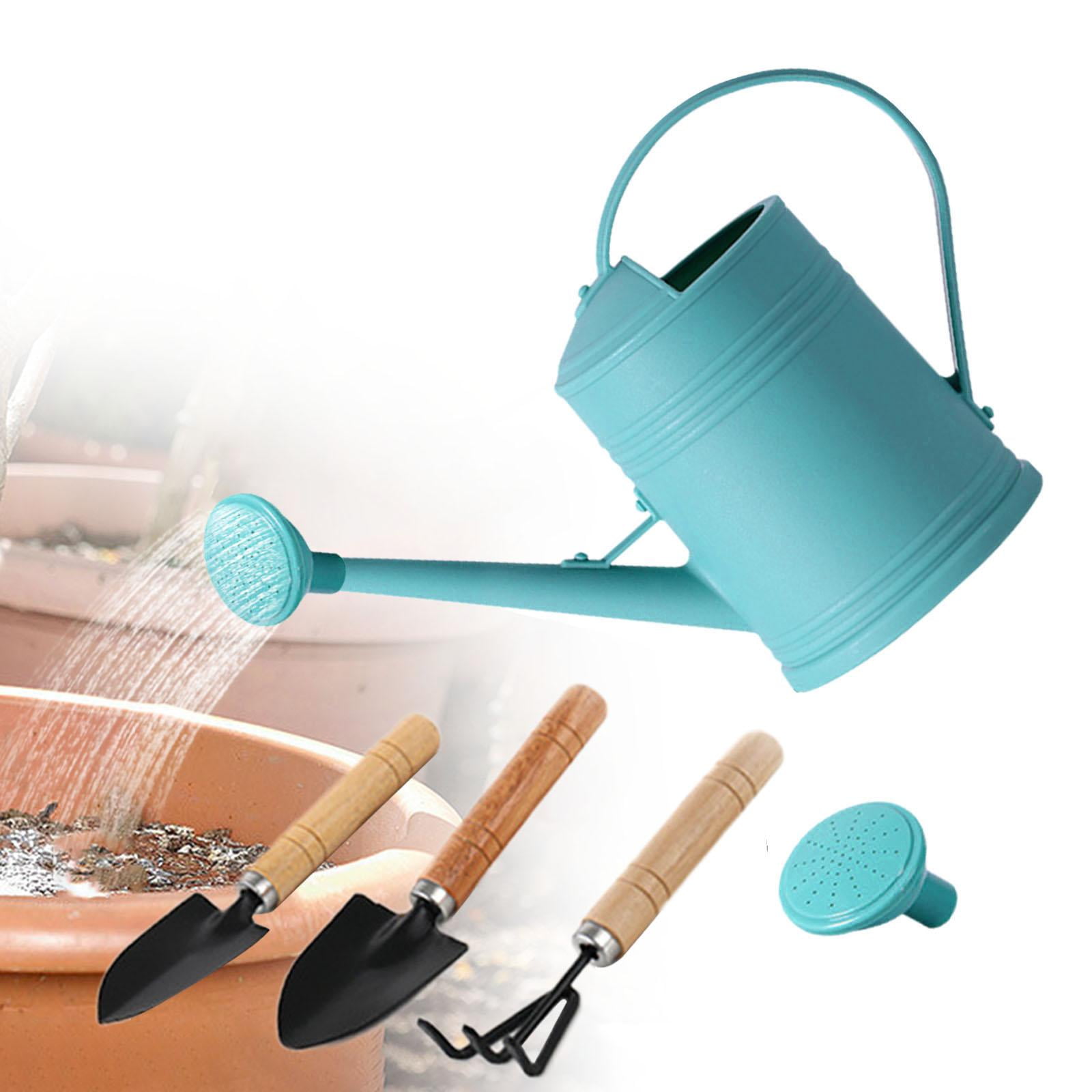 figatia Watering Can Garden Tool Set Gardening Hand Tools 2L Simple Large Capacity Watering Pot Water Can for Yard Garden Flower