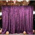 thumbnail image 5 of AK TRADING CO. 10 feet x 10 feet Lush Velvet Backdrop Drapes Curtains Panels with Rod Pockets - Wedding Ceremony Party Home Window Decorations - Plum, 5 of 5