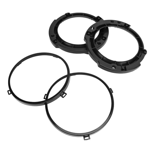 Juego De Anillos De Soporte De Montaje De Faros, Resistente A Impactos, Liviano, De Fácil Instalación, Juego De Anillos De Soporte De Retención De Montaje De Faros, Negro Para