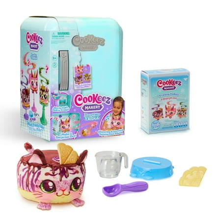 Cookeez Makery Freezy Cakez. Mix & Decorate your plush best friend! Be Amazed When a Scented, Shivering, Interactive Plush Friend comes out. Ages 5 