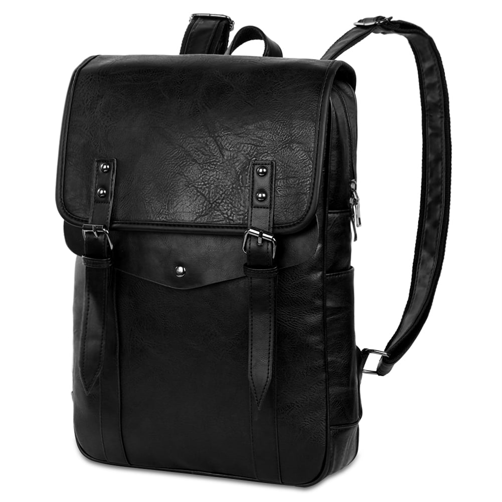 VBIGER PU Leather Backpack Vintage Laptop Backpack School College