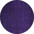 thumbnail image 1 of Ahgly Company Indoor Round Abstract Purple Contemporary Area Rugs, 6' Round, 1 of 4