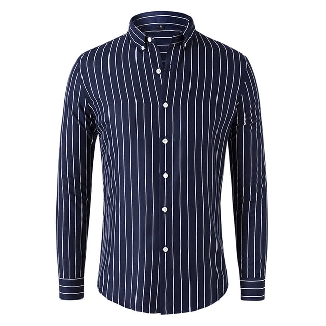 Blusa y camisa formal de manga larga con cuello vuelto para hombre, camisa con estampado a color, blusa de manga larga con cuello vuelto, blusa para hombre