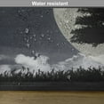 thumbnail image 6 of Ambesonne Night Place Mats Set of 4, Giant Moon Tree, Standard Size, Grey Black Charcoal Grey, 6 of 6