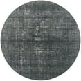 thumbnail image 1 of Ahgly Company Machine Washable Indoor Round Industrial Modern Charcoal Blue Area Rugs, 8' Round, 1 of 7