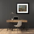 thumbnail image 4 of Luca Carlevarijs 24x20 Black Modern Framed Museum Art Print Titled - View of Piazza San Marco with the Torre Dell'Orologio, Venice, 4 of 5