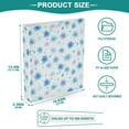 thumbnail image 3 of Three Ring Binder Floral Light Blue 1.5 Inch Round Binder D-Rings for Office Supplies and More, 3 of 10