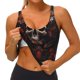 thumbnail image 3 of Balery Vintage Butterfly Flower Skull Sujetadores deportivos con espalda cruzada para mujer, acolchados, sin costuras, de alto impacto, ideales para yoga, gimnasio, entrenamiento y fitness.-Medium, 3 of 8