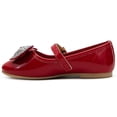 thumbnail image 4 of Balerina Para Niña Charol Rojo Ninos Moño Con Pedrería 12-21 rojo 21, 4 of 5