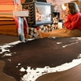 thumbnail image 4 of Noahas Cowhide Rug 2.3x3.6 Feet Faux Cow Rug for Living Room Bedroom, Large Cow Print Rugs Premium Animal Print Rug for Western Home Decor, Washable and Luxury Cow Hide Rug, 4 of 6