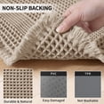 thumbnail image 3 of JIATER Waffle Bathroom Rugs 32x20,Soft Absorbent Bath Mat Non-Slip Backing Quick Dry Washroom Mats,Brown, 3 of 9