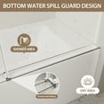 thumbnail image 3 of 56–60" W × 60" H Fully Frameless Sliding Bathtub Door, 5/16" (8 mm) Tempered Glass with Explosion-Proof Film, Chrome Finish, 3 of 10