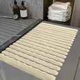 thumbnail image 6 of Yhmxh Non Slip Shower Mat, Non Suction Cup Bathtub Bath Mat with Drain Holes, Heavy Duty Rubber Sturdy Stand Up Shower Stall Tub Mat for Inside Shower, Bathroom, Floor, Pool, SPA (Khaki, 16"x28"), 6 of 6