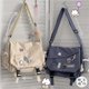 thumbnail image 2 of Bolsos de nailon, bolso de hombro, bolsos cruzados de gran capacidad para adolescentes, niñas, hombres, bolso de mensajero Harajuku, bolsos escolares para estudiantes, bolso, 2 of 5