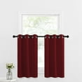 thumbnail image 6 of NICETOWN Short Blackout Curtains for Small Window, Light Blocking Thermal Insulated Curtains Privacy Grommet Window Treatment, 42"x36", Red, 2 Panels, 6 of 7