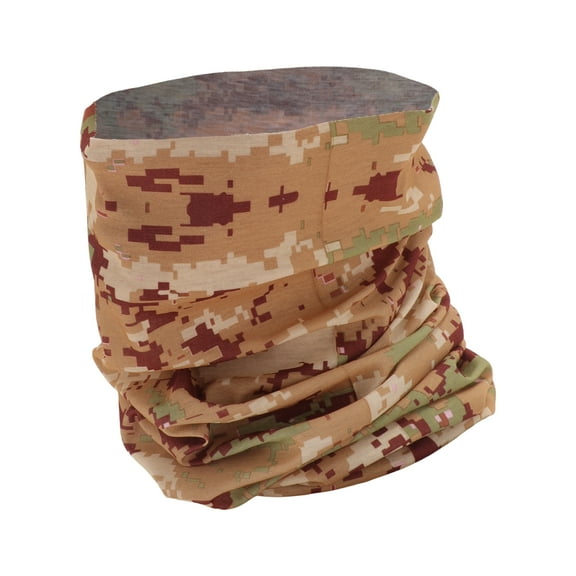 Unique Bargains 1 Pc Sunscreen Face Scarf Mask Camouflage Pattern Face Mask for Outdoor Cycling Brown Yellow