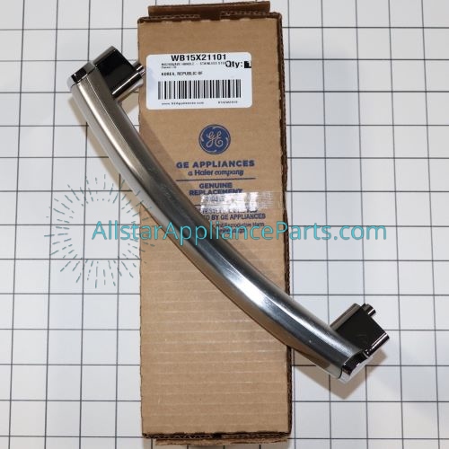 GE Microwave Door Handle, Stainless Steel WB15X21101