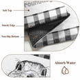 thumbnail image 6 of 5'x7' Area Rugs for Living Room Bedroom, Groundhog Day Washable Rug Carpet Runner Indoor Outdoor, Red Bow Knot Black Plaid Non Slip Floor Mats Area Rug for Kitchen, Nursery, 6 of 8