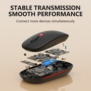 Wireless Mouse, Mouse for Laptop, Bluetooth Mouse, Black