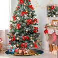 thumbnail image 4 of FMSHPON Halloween Pumpkin Xmas Christmas Tree Skirt Stand Mat for Holiday Party Decoration Indoor Outdoor 48 inches, 4 of 6
