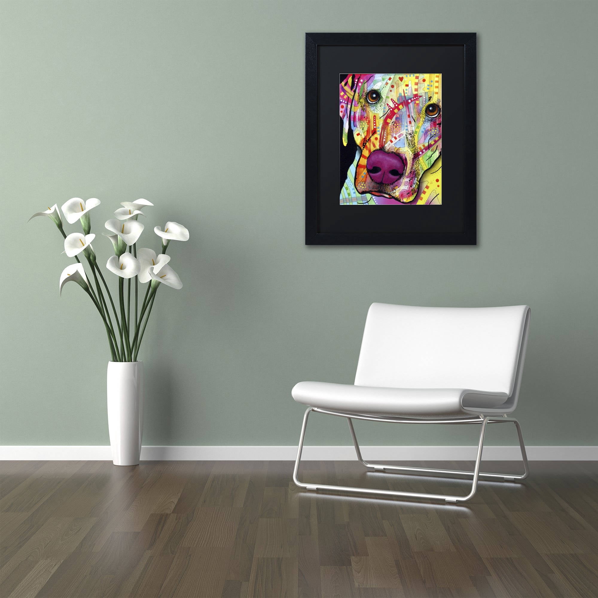 Trademark Fine Art 'Close Up Lab' Canvas Art by Dean Russo, Black Matte, Black Frame