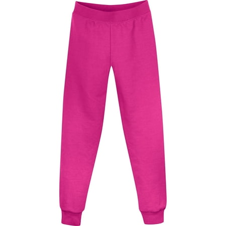 Girls' Fleece Slim Leg Sweatpants - Walmart.com