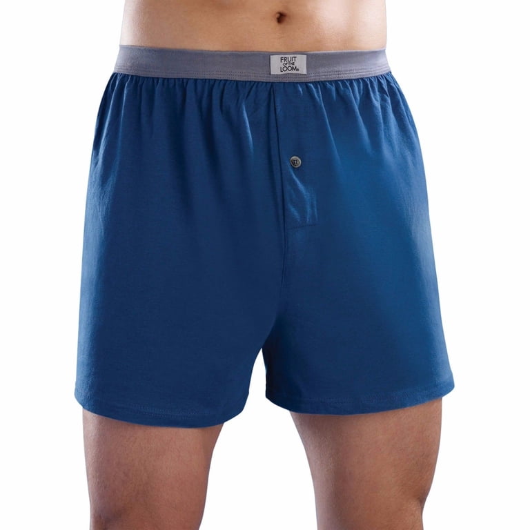 Fruit of the Loom Gebreide boxershorts, zonder etiketten, relaxed fit, vochtafvoerend, diverse kleuren, multipacks, Verschillende kleuren, 3XL groot
