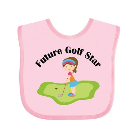 

Inktastic Future Golf Star Girls Golfing Gift Baby Girl Bib