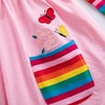 thumbnail image 6 of WIBACKER Girls Long Sleeve Stretchy Dress Kids A line Twirly Skater Casual Rainbow Unicorn Dresses, 6 of 10