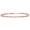 18K Rose Gold Plated Silver, variant on Gem Stone King 925 Sterling Silver White Moissanite Tennis Bracelet for Women (1.76 Cttw, Center Stone: 2.5MM, 7 inch)