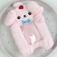thumbnail image 4 of Plush Photocard Holder With Keychain Cartoon Photo Sleeve ID Bank Credit Card Kpop Storage, 4 of 7