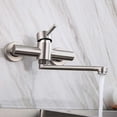 thumbnail image 5 of Kitchen Mixer Tap Kitchen Sink Faucet 360 Swivel Stainless Steel Cold and Hot Wall Mounted Mixer Tap, 5 of 5