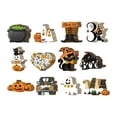 thumbnail image 3 of 36x colgante de decoración de Halloween, adornos colgantes de Halloween con cuerda, creativo, Retro, de madera para sala de estar, Patio delantero mayimx decoraciones de halloween, 3 of 7