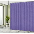 thumbnail image 4 of Ambesonne Ethnic Shower Curtain, Ethnic Lace Pattern Artwork, 69"Wx84"L, Dark Indigo and Lavender, 4 of 4