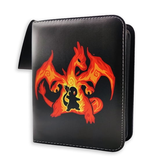 Pokemon Trading Card Binder Holder 50 Page TCG 400- Charizard Venusaur Starter