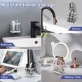 thumbnail image 5 of FiveBox Toothbrush Holders for Bathroom, Stainless Steel Electric Toothbrush Holder, Shower Tooth Brushing Toothpaste Organizer, Tooth Brush Counter Organization for Countertop, Shower, Sink, Silver, 5 of 7