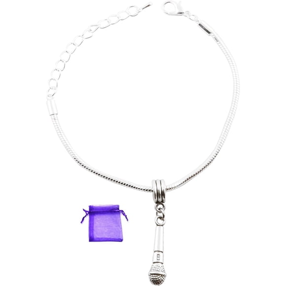 Bijoux de Microphone / pour Chanteurs et Artistes Bracelet Breloque Chaîne Serpent